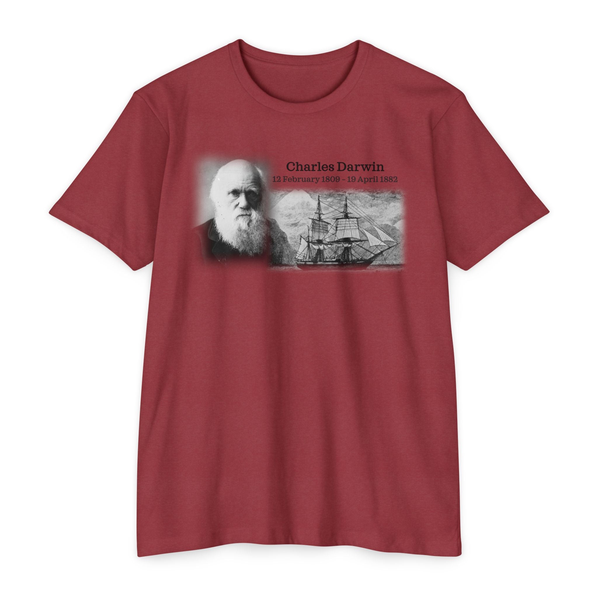 Unisex CVC Jersey T-shirt - Charles Darwin