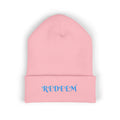 Redeem Embroidered Cuffed Beanie — Soft Winter Knit Hat