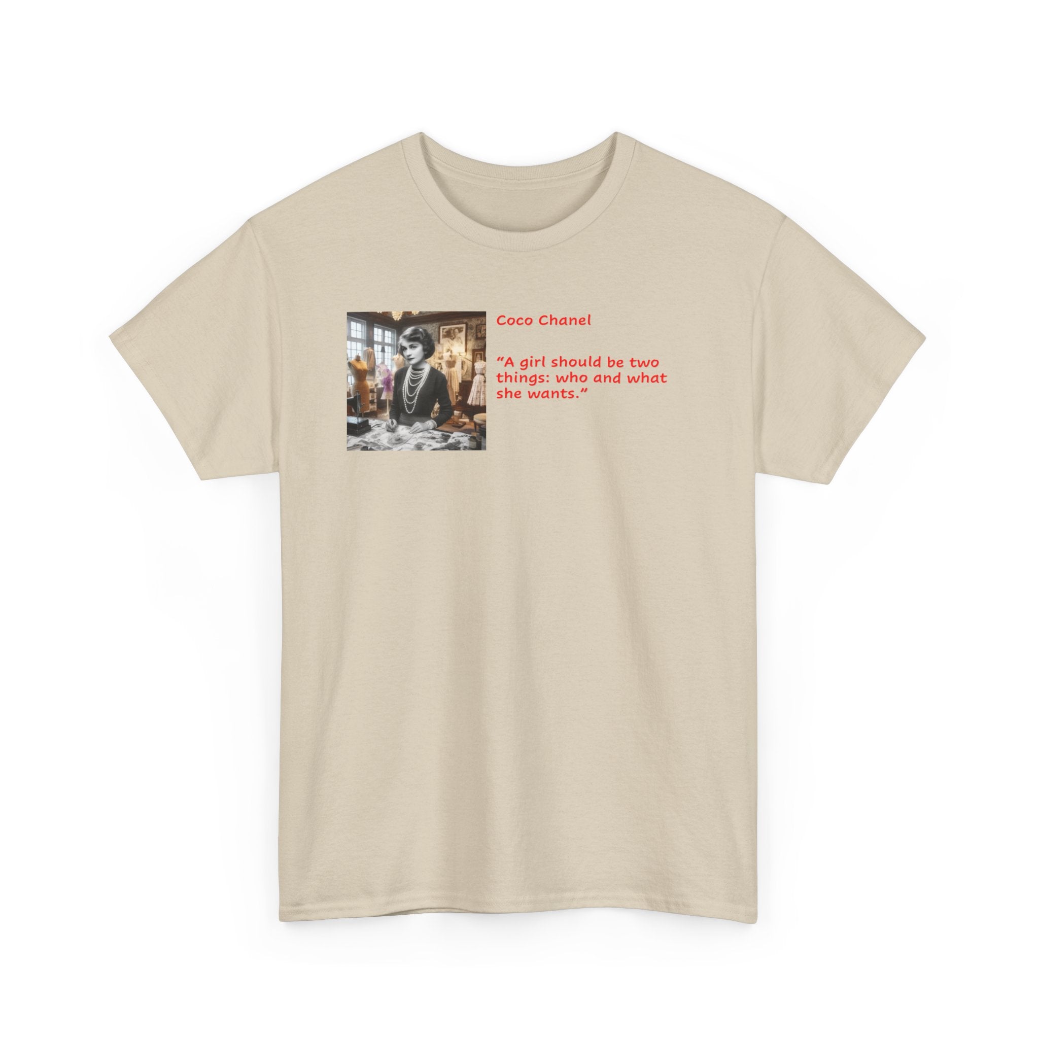 Chanel Quote Tee – 'A girl should be two things: classy and fabulous.' Graphic T-Shirt