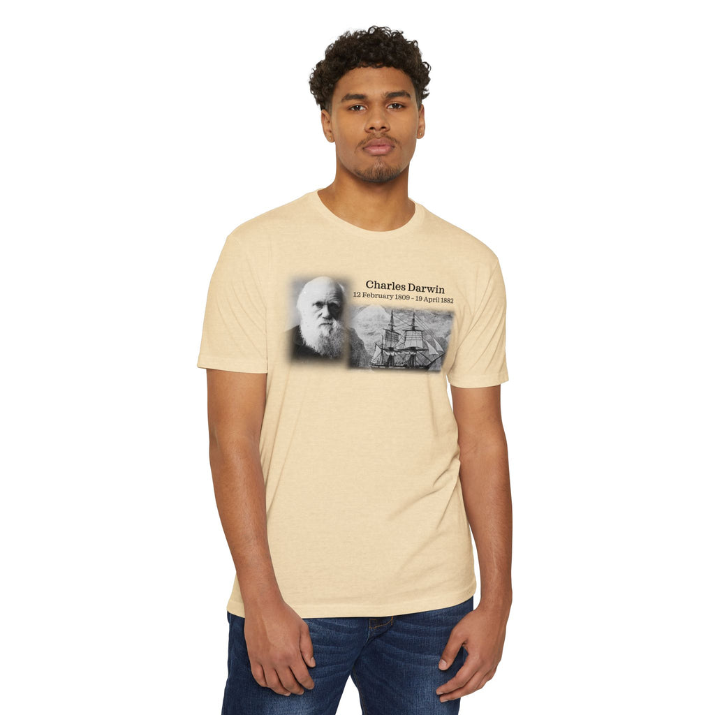Unisex CVC Jersey T-shirt - Charles Darwin