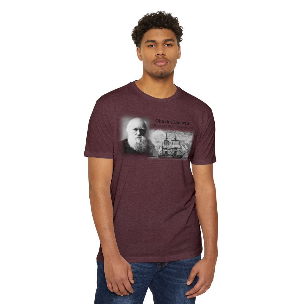 Unisex CVC Jersey T-shirt - Charles Darwin