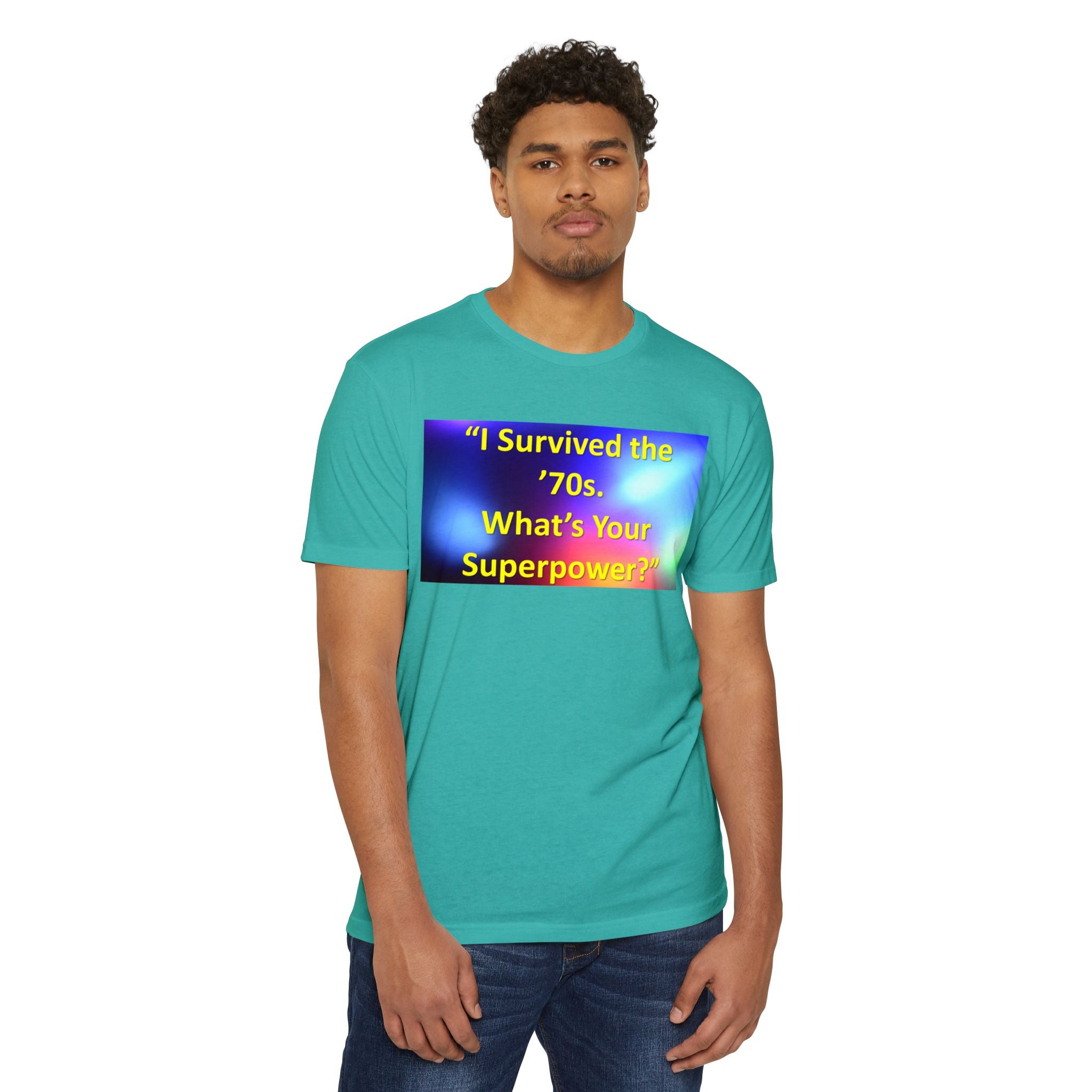 Unisex CVC Jersey T-shirt - survived the 70s