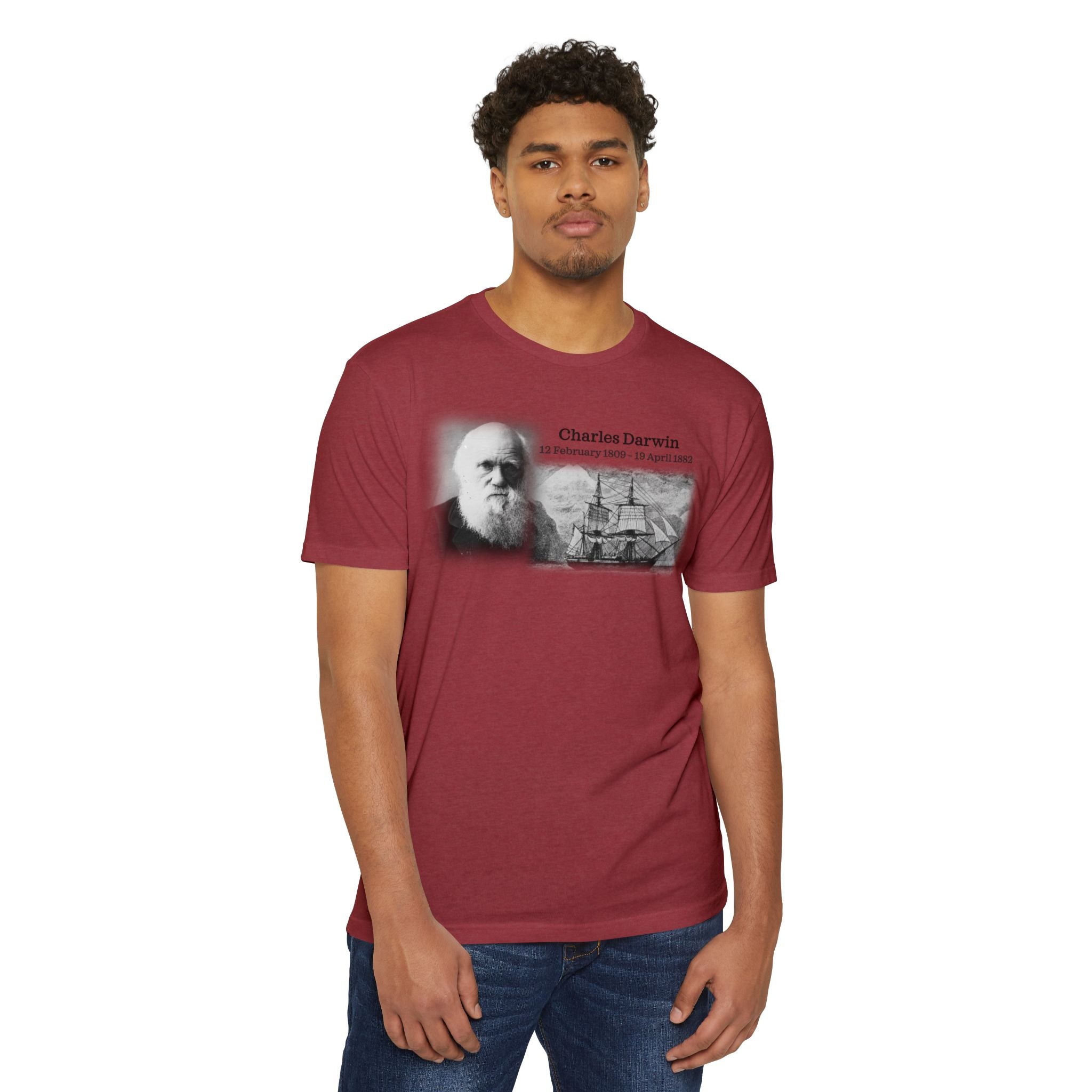 Unisex CVC Jersey T-shirt - Charles Darwin