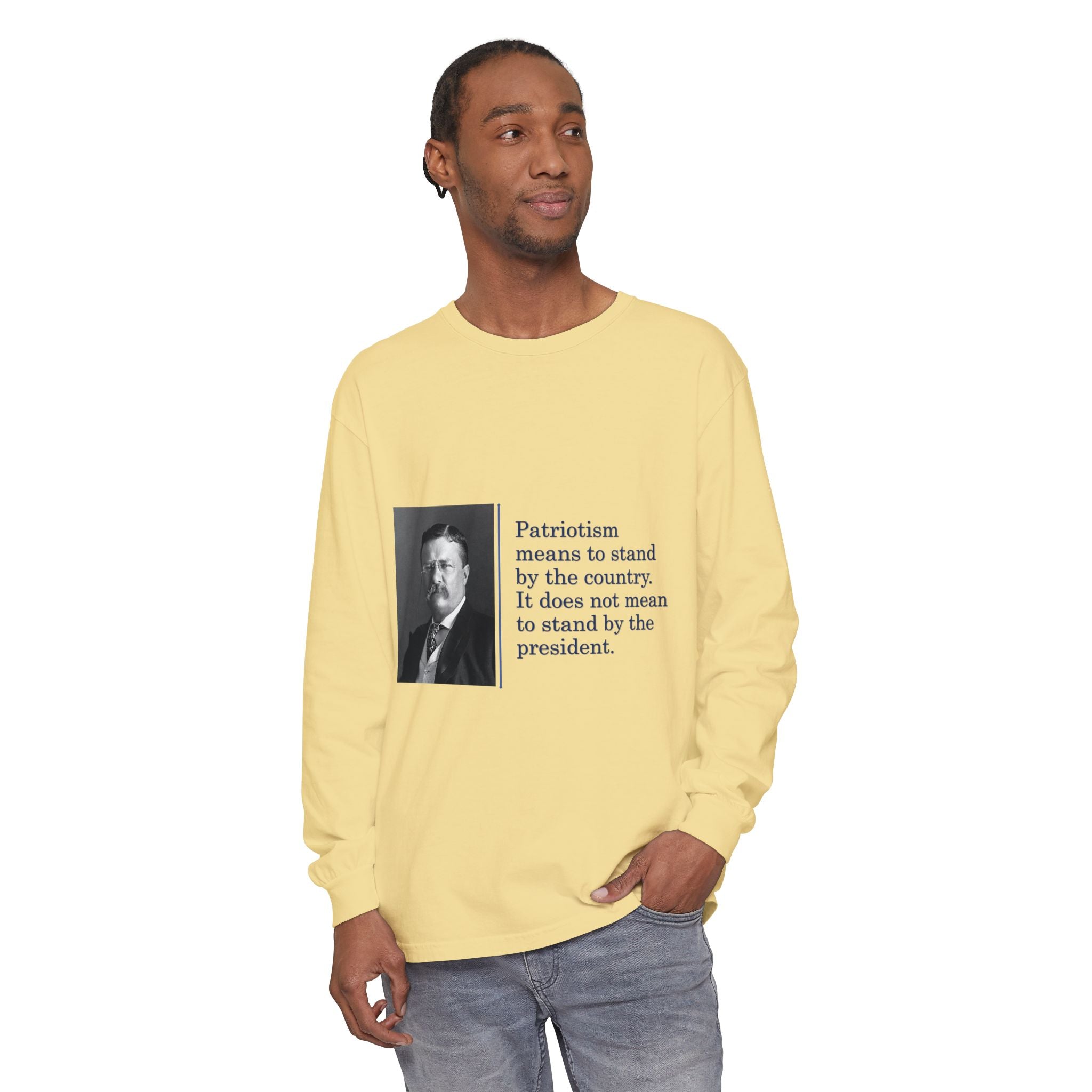 Unisex Garment-dyed Long Sleeve T-Shirt