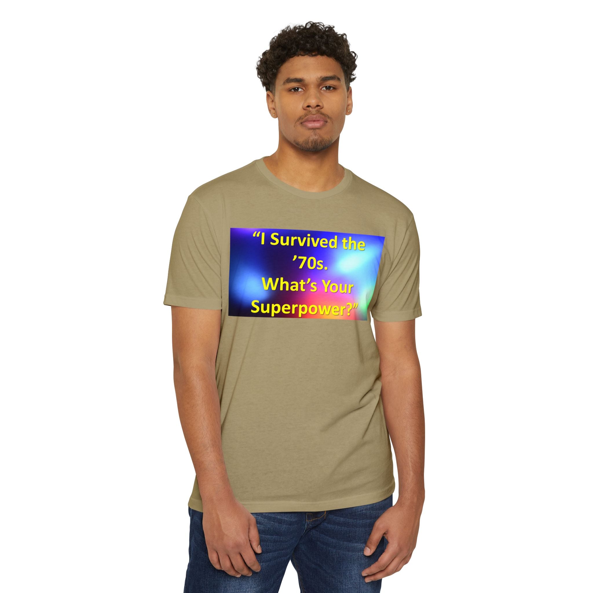 Unisex CVC Jersey T-shirt - survived the 70s