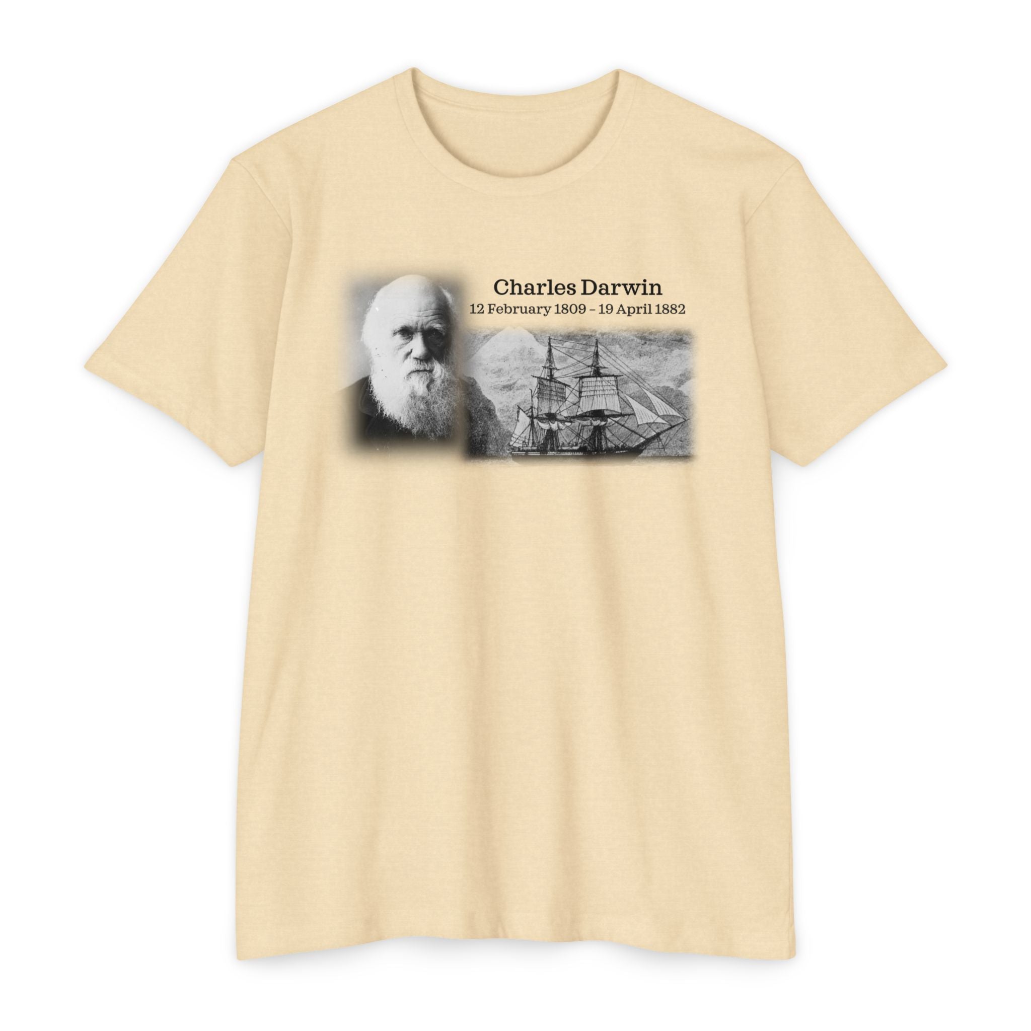 Unisex CVC Jersey T-shirt - Charles Darwin