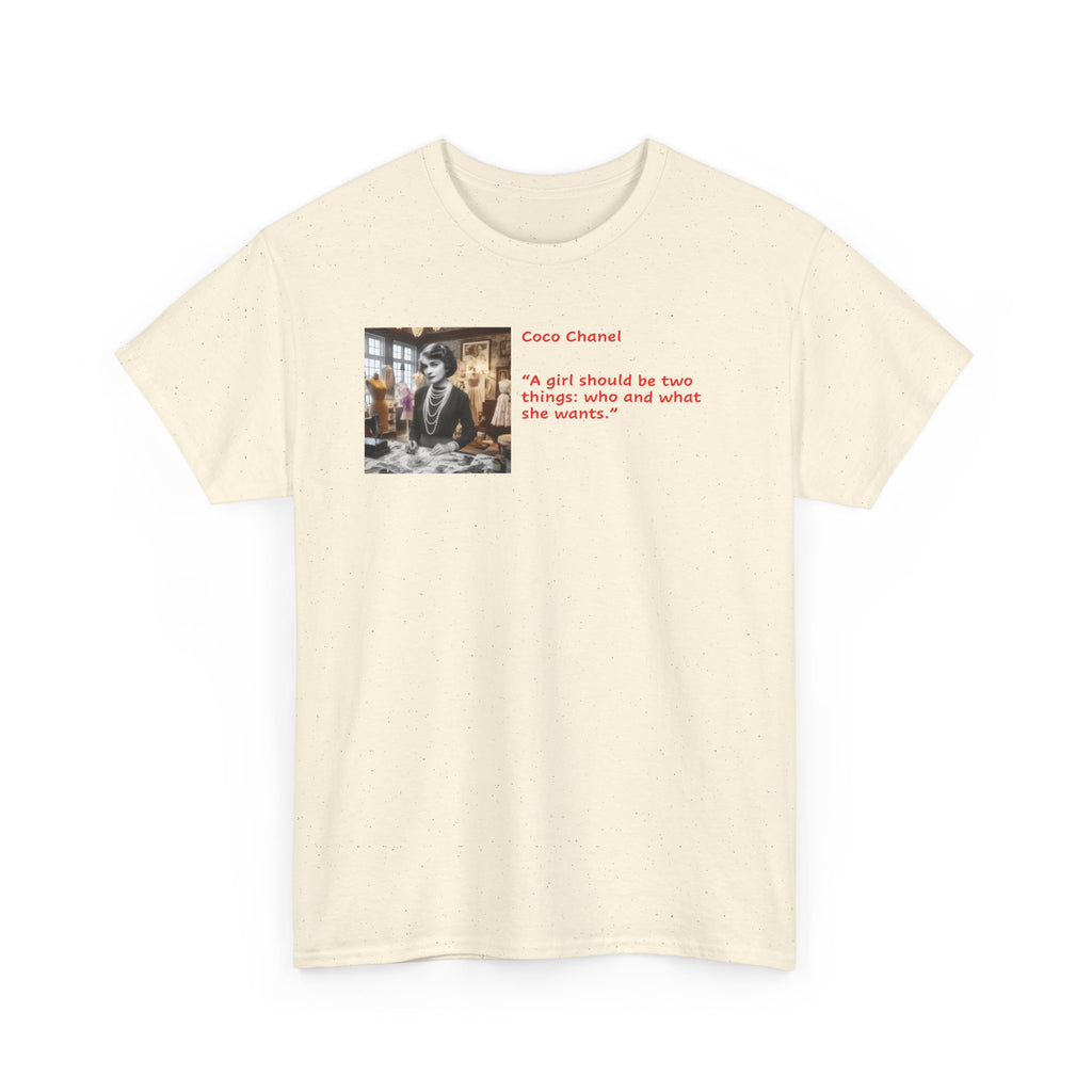 Chanel Quote Tee – 'A girl should be two things: classy and fabulous.' Graphic T-Shirt