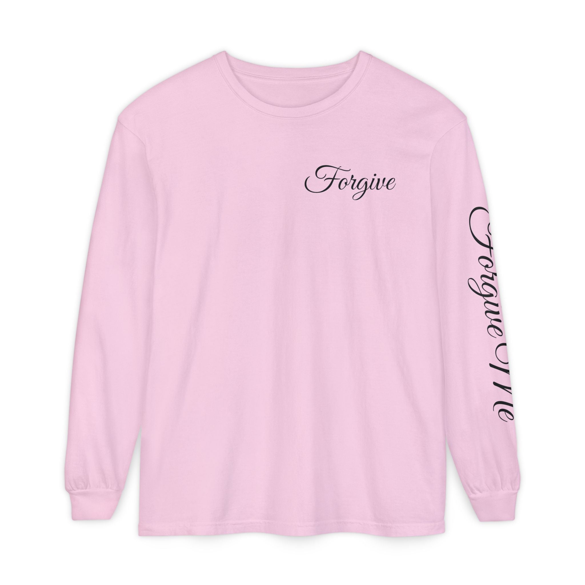 Forgive Long Sleeve Tee — John 1:9 Christian Inspirational Shirt