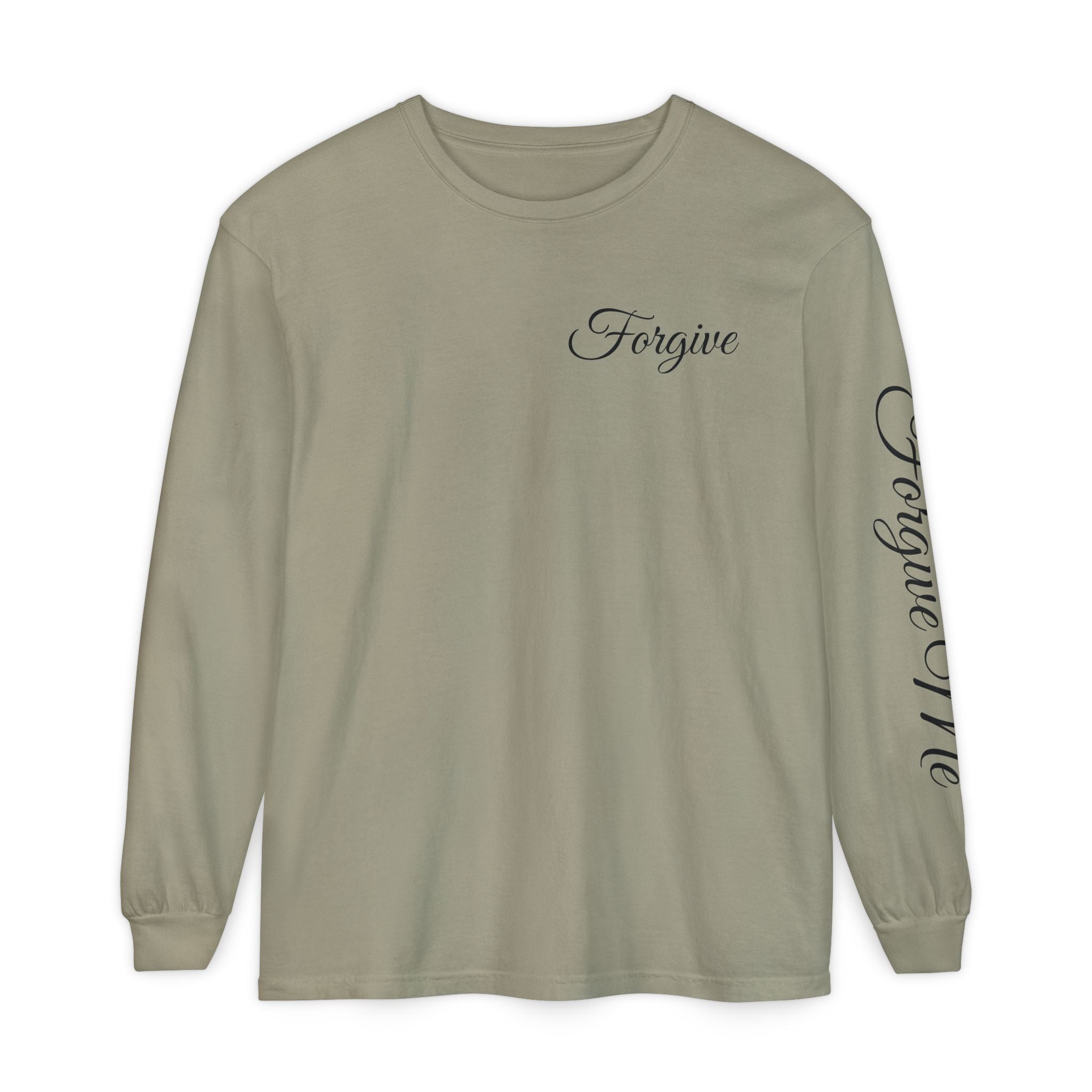 Forgive Long Sleeve Tee — John 1:9 Christian Inspirational Shirt