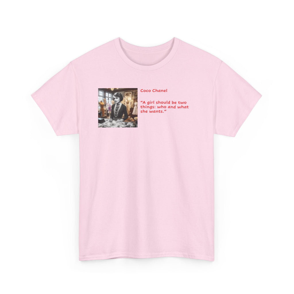 Chanel Quote Tee – 'A girl should be two things: classy and fabulous.' Graphic T-Shirt