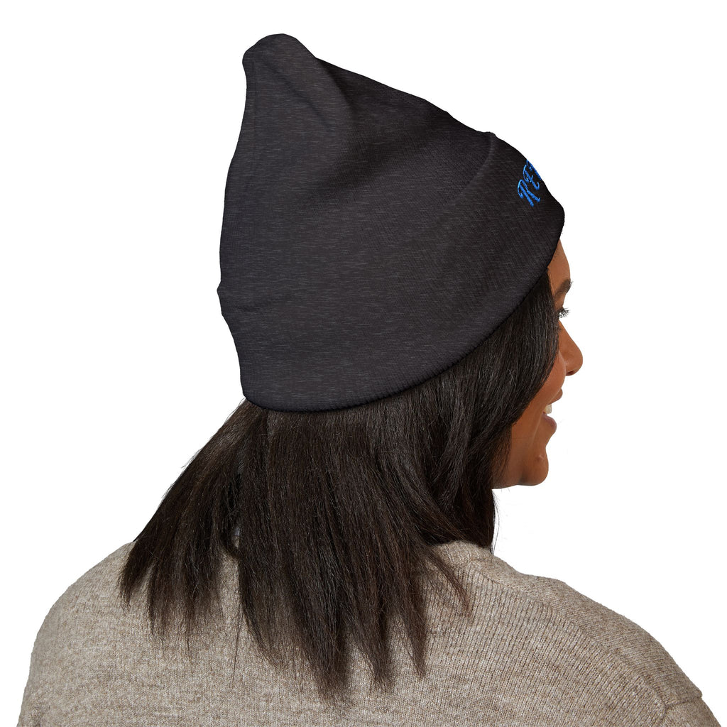 Redeem Embroidered Cuffed Beanie — Soft Winter Knit Hat