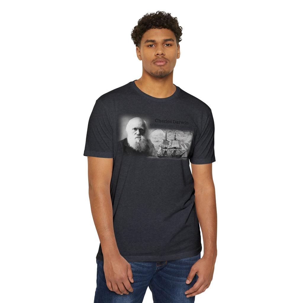 Unisex CVC Jersey T-shirt - Charles Darwin