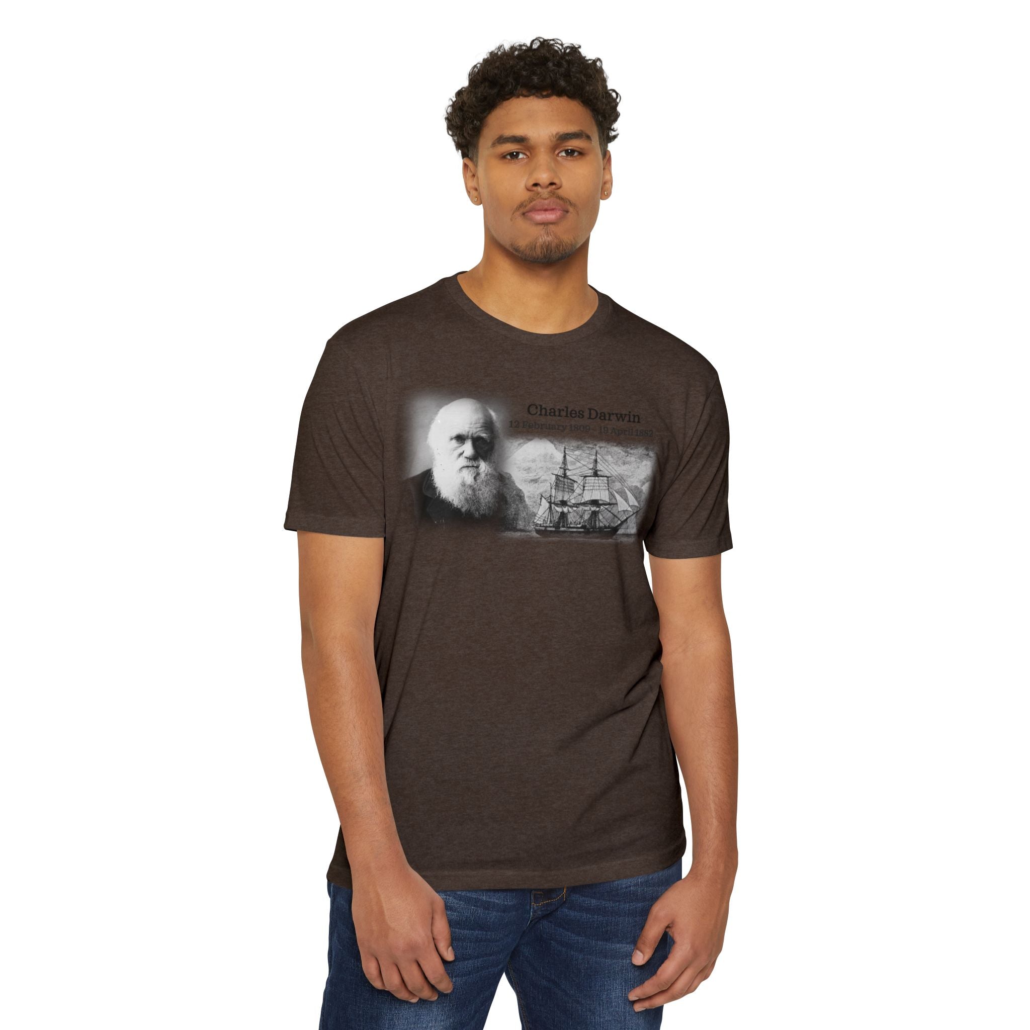 Unisex CVC Jersey T-shirt - Charles Darwin