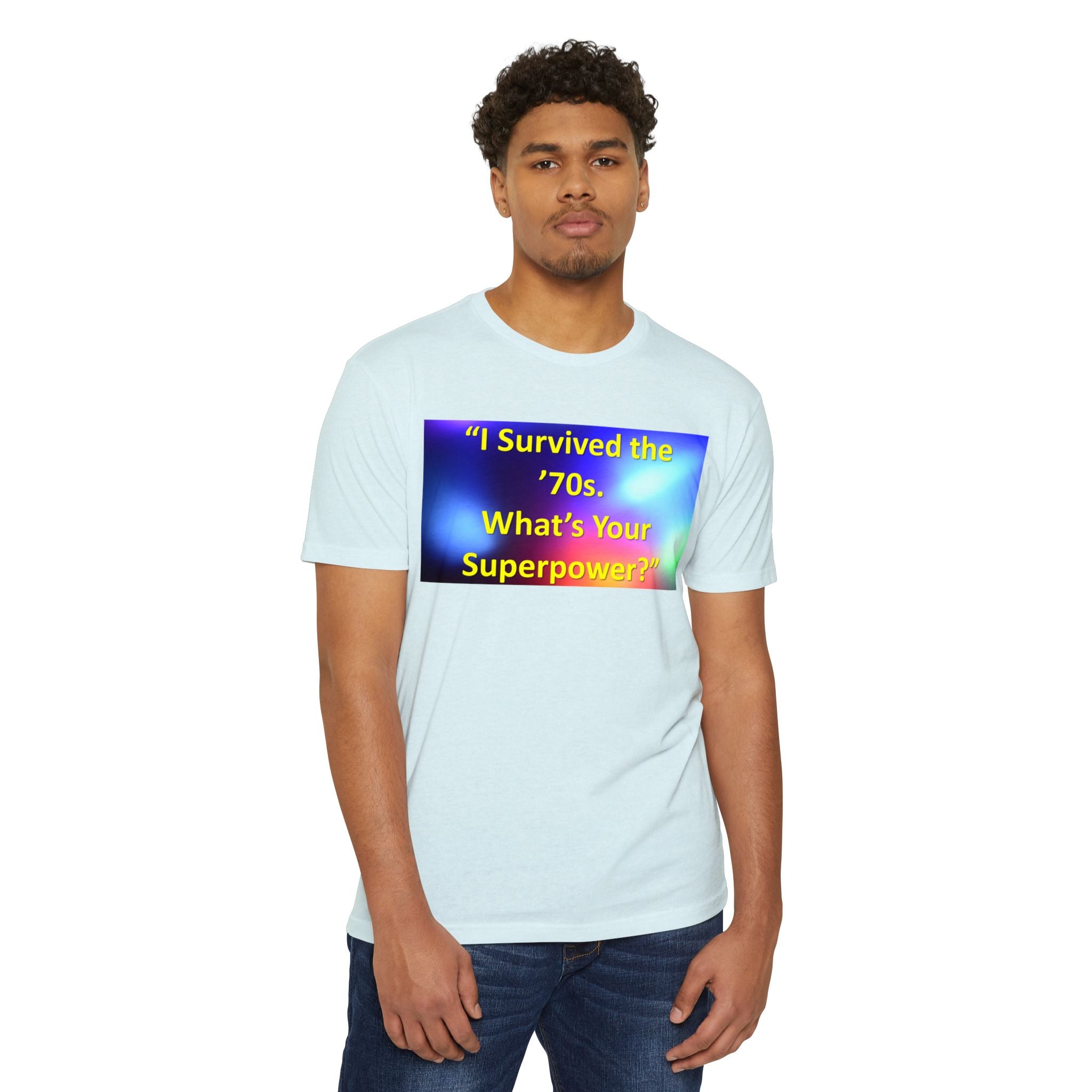 Unisex CVC Jersey T-shirt - survived the 70s