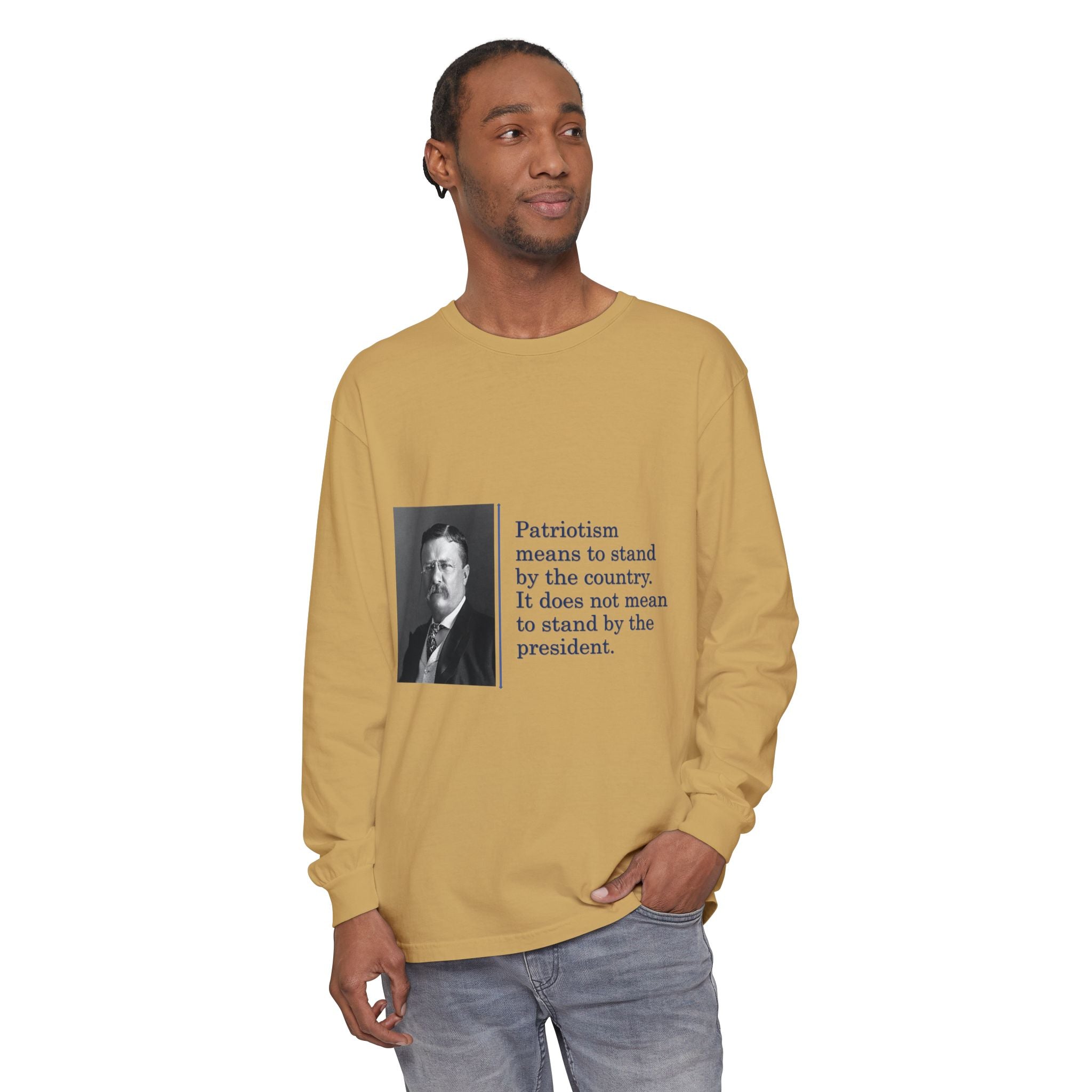 Unisex Garment-dyed Long Sleeve T-Shirt