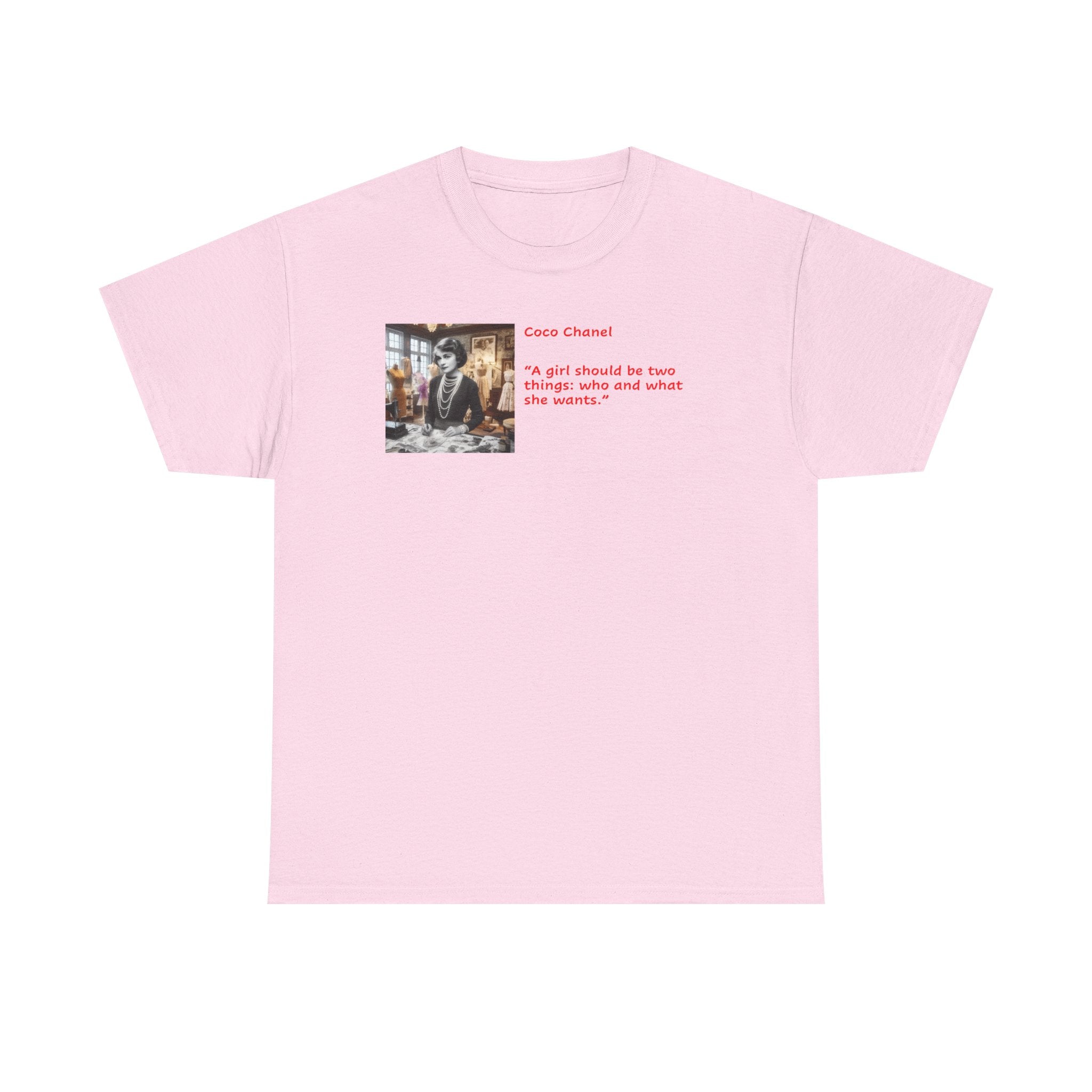 Chanel Quote Tee – 'A girl should be two things: classy and fabulous.' Graphic T-Shirt