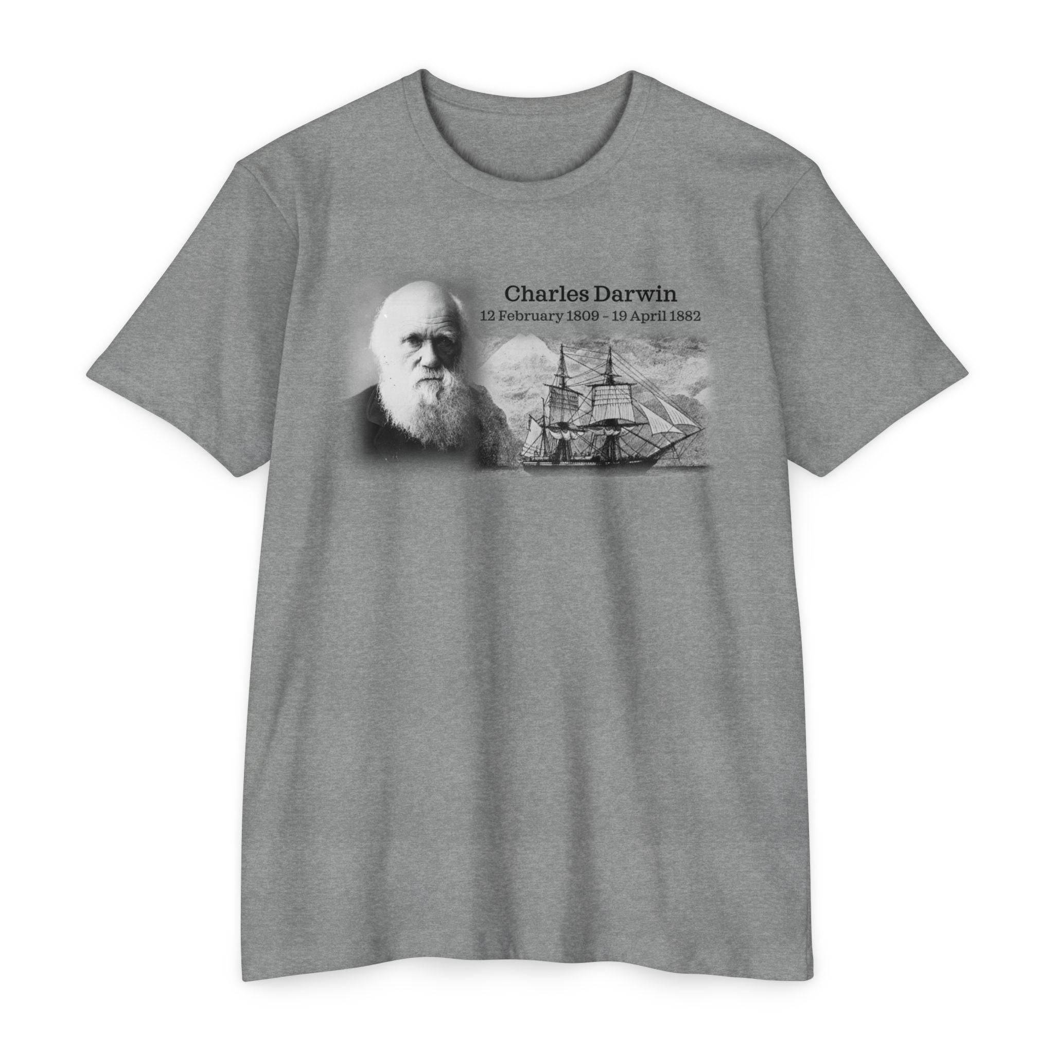 Unisex CVC Jersey T-shirt - Charles Darwin