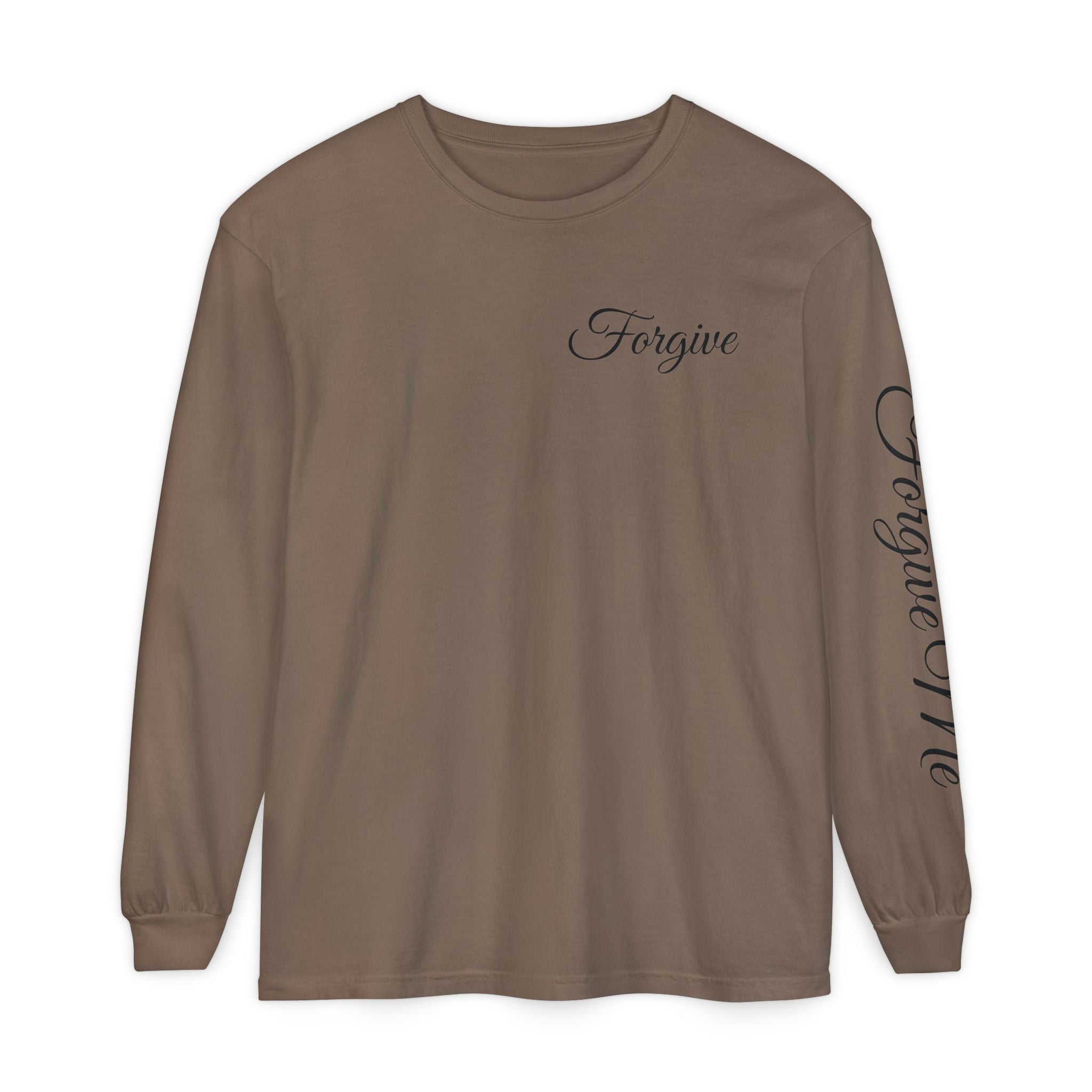 Forgive Long Sleeve Tee — John 1:9 Christian Inspirational Shirt