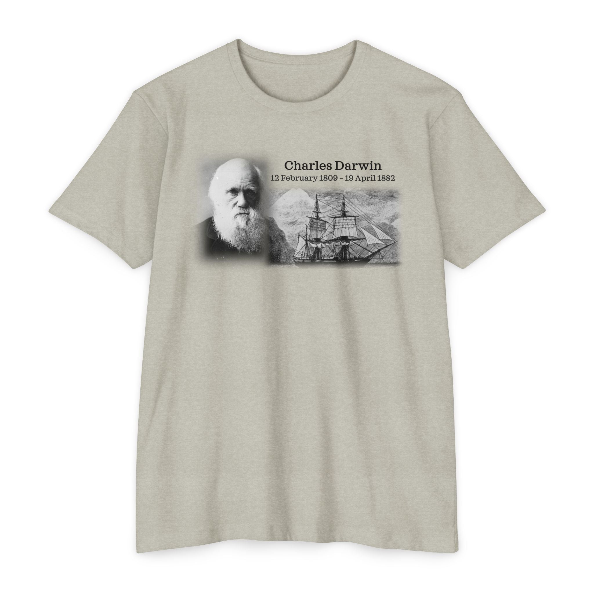 Unisex CVC Jersey T-shirt - Charles Darwin