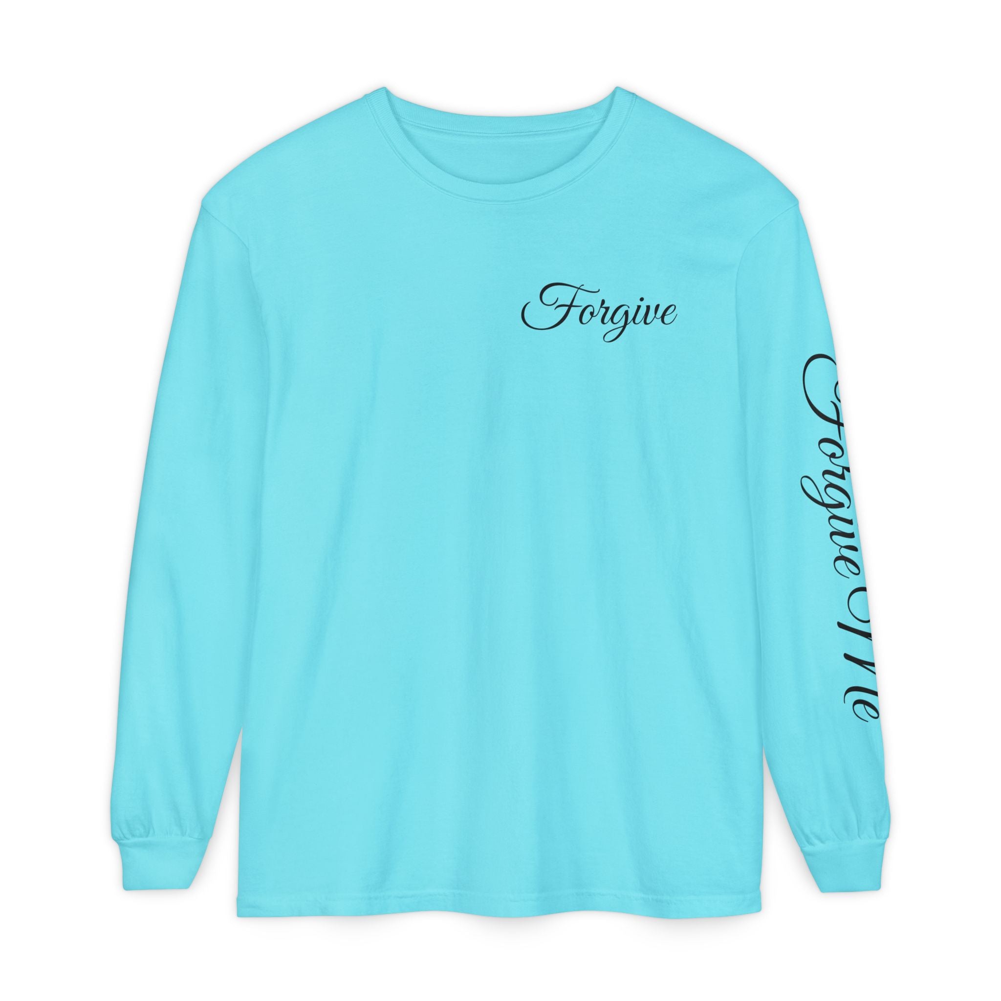Forgive Long Sleeve Tee — John 1:9 Christian Inspirational Shirt