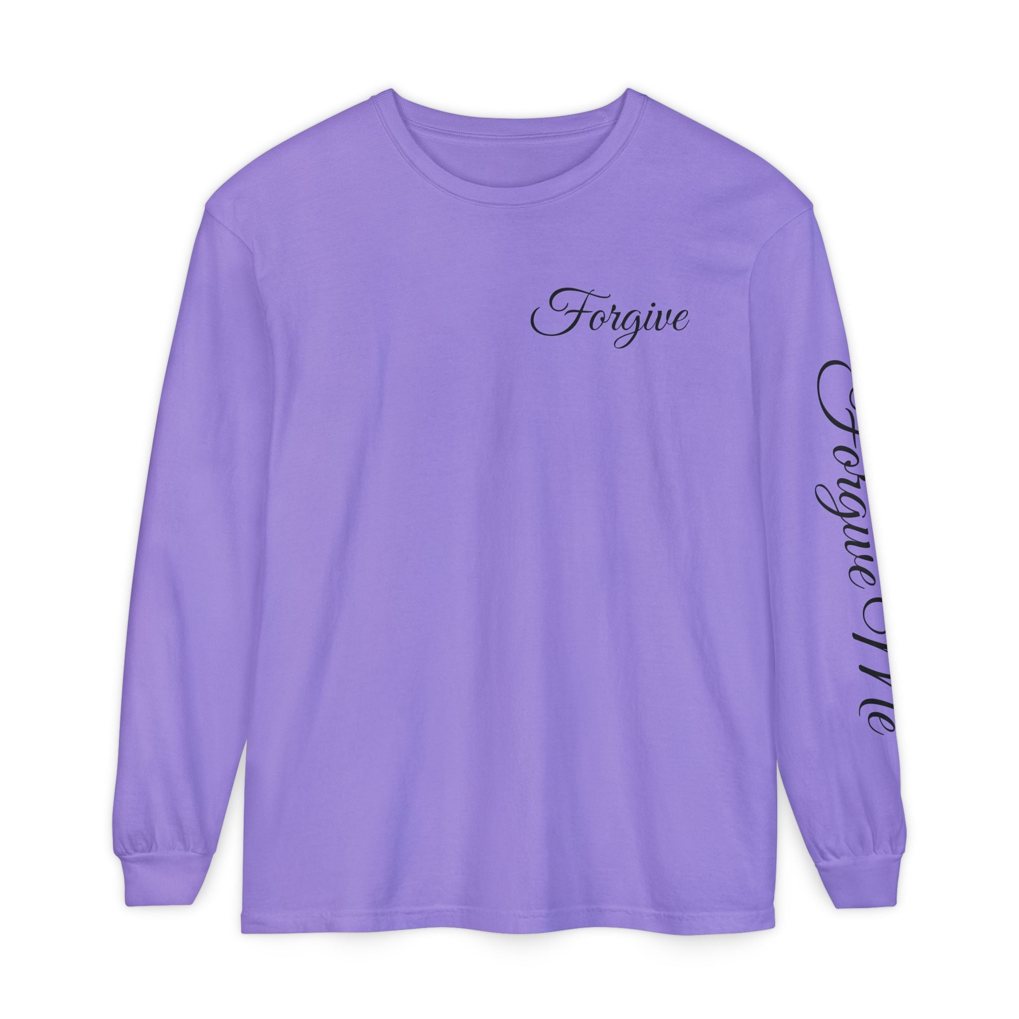 Forgive Long Sleeve Tee — John 1:9 Christian Inspirational Shirt