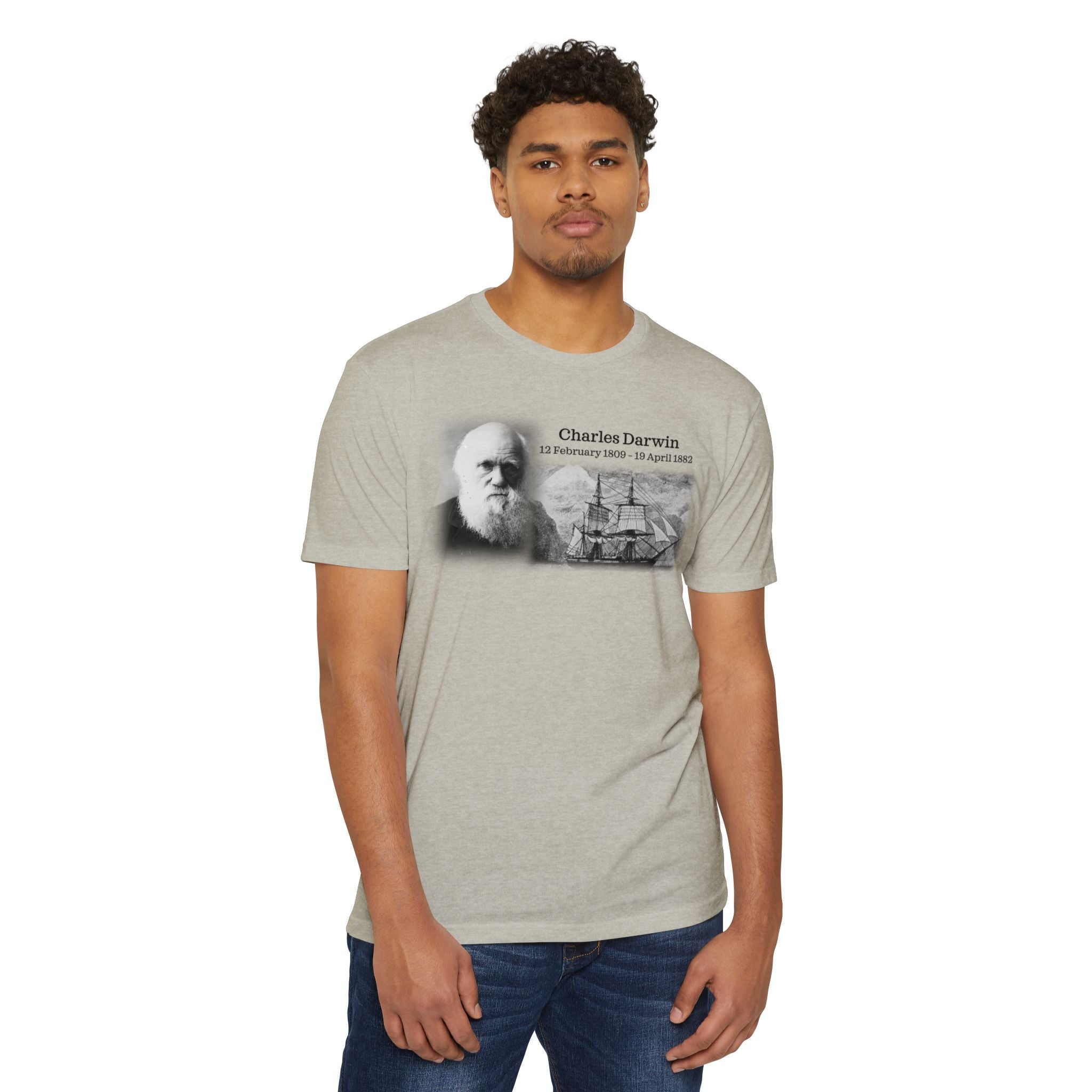 Unisex CVC Jersey T-shirt - Charles Darwin