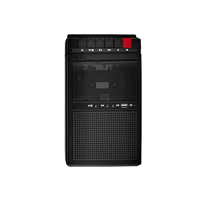 Portable Cassette Tape Recorder Cassette Tape Deck with Built-in Bluetooth Speakers Multi-function Audio to Cassette Conversion